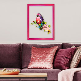 Wallity Cuadro Decorativo Enmarcado Multicolor 32 x 42 cm